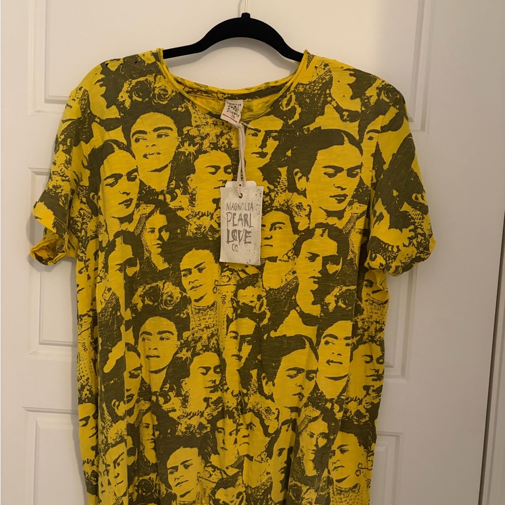 Magnolia Pearl Frida Graphic Tee in Yellow and Black